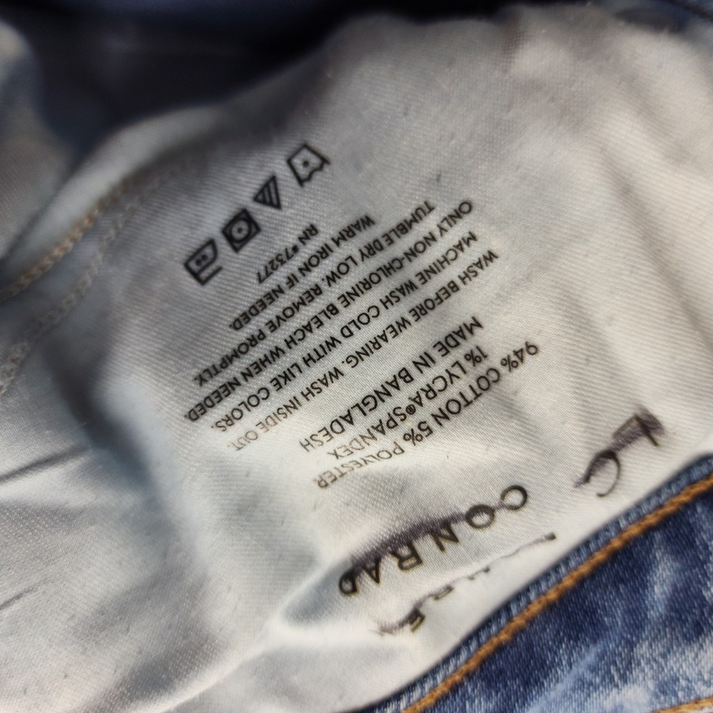LC Lauren Conrad Blue Super High Rise Flare Jeans Womens 8 Boho Denim - Picture 7 of 8